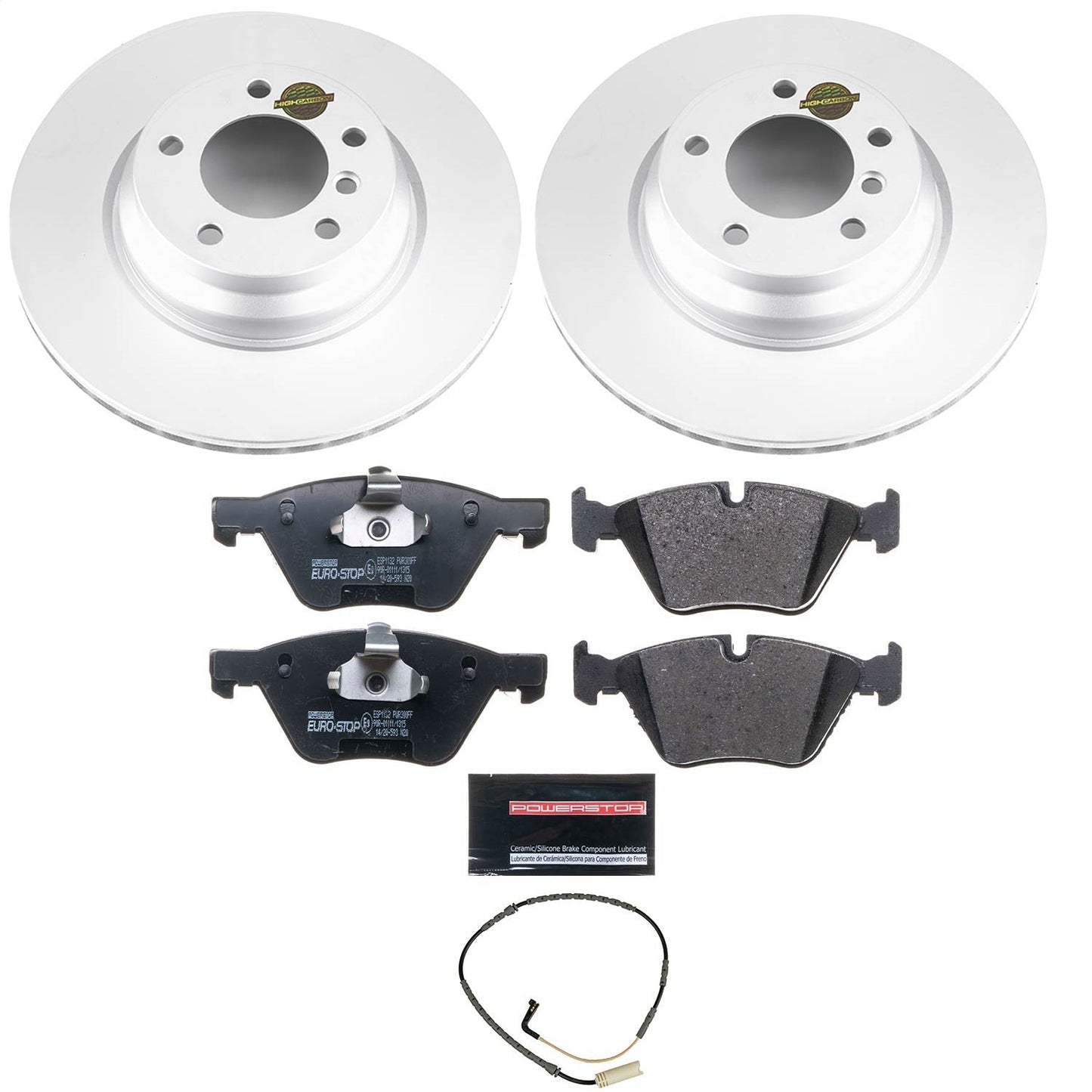 PowerStop Euro-Stop Front Brake Kit | BMW 330xi (06) (ESK5767)