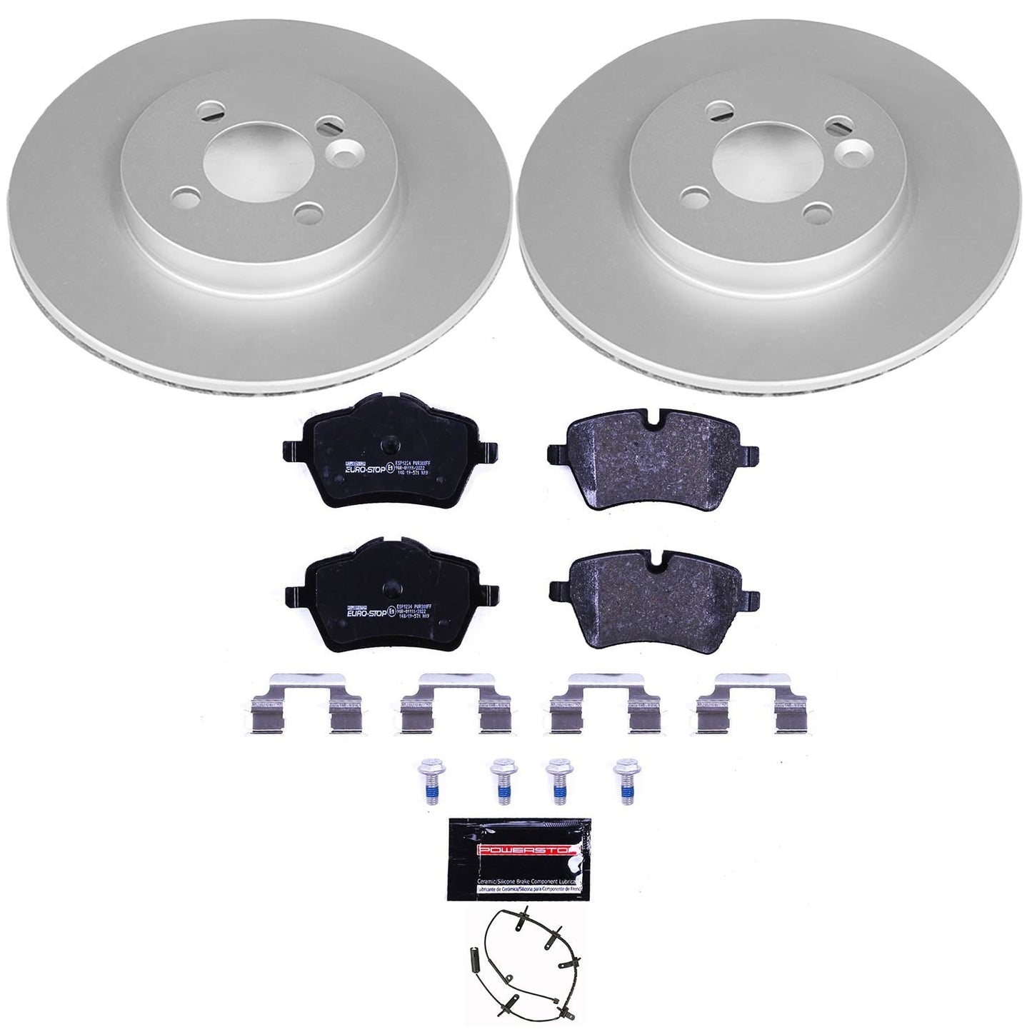 PowerStop Front Euro-Stop Brake Kit | Mini Cooper (07-08) (ESK5784)