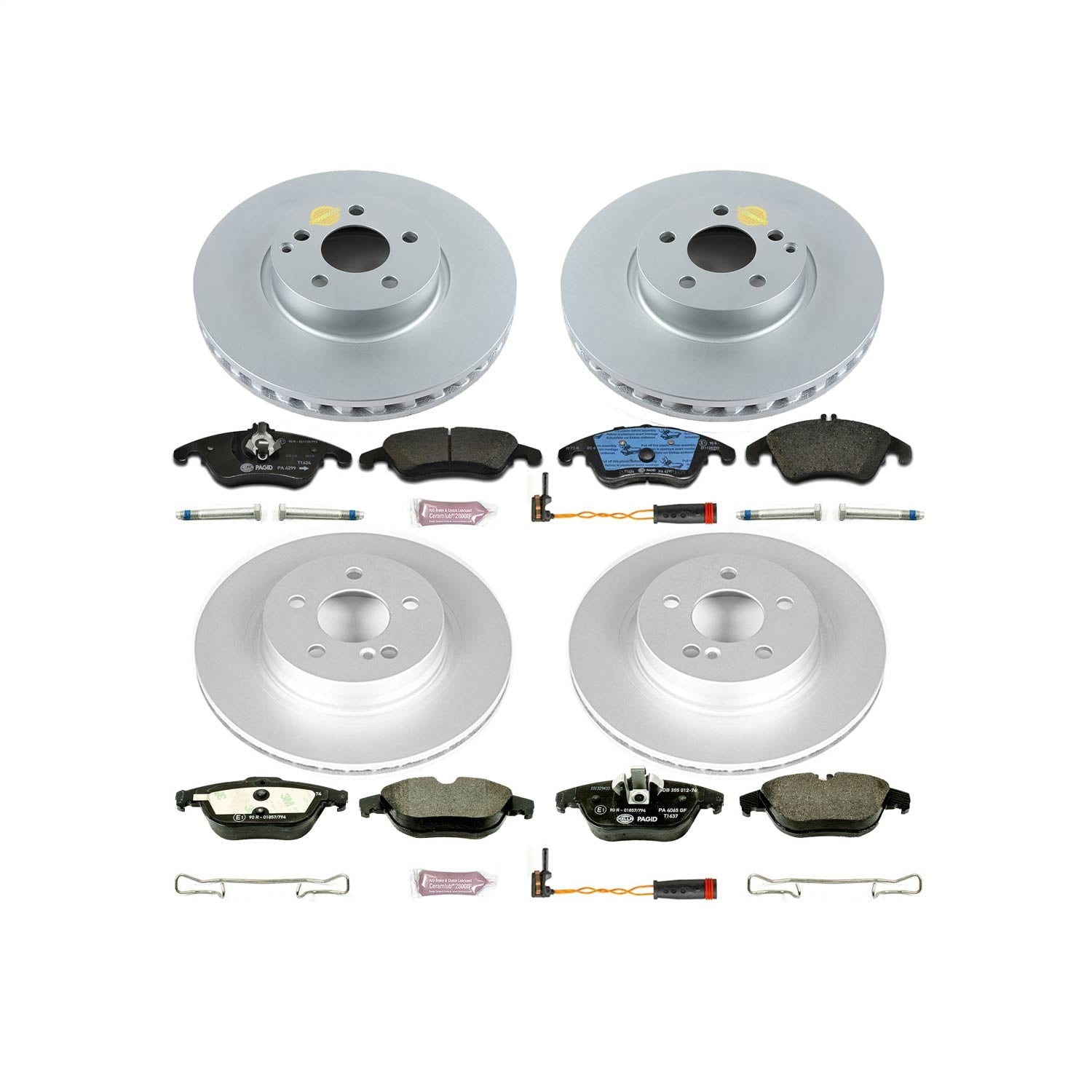 PowerStop Front & Rear Euro-Stop Brake Kit | Mercedes-Benz C300 (13-14) (ESK5793)