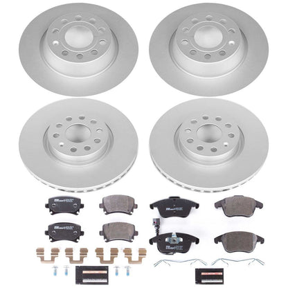 PowerStop Front & Rear Euro-Stop Brake Kit | Volkswagen Tiguan (11) (ESK5802)