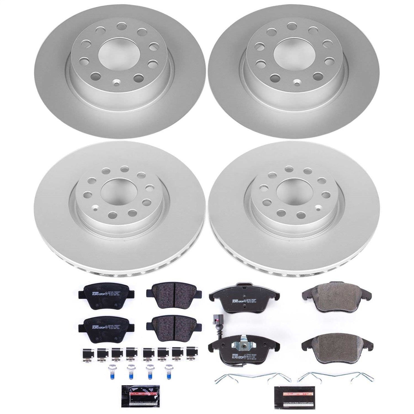 PowerStop Front & Rear Euro-Stop Brake Kit | Volkswagen Passat (12-15) (ESK5803)