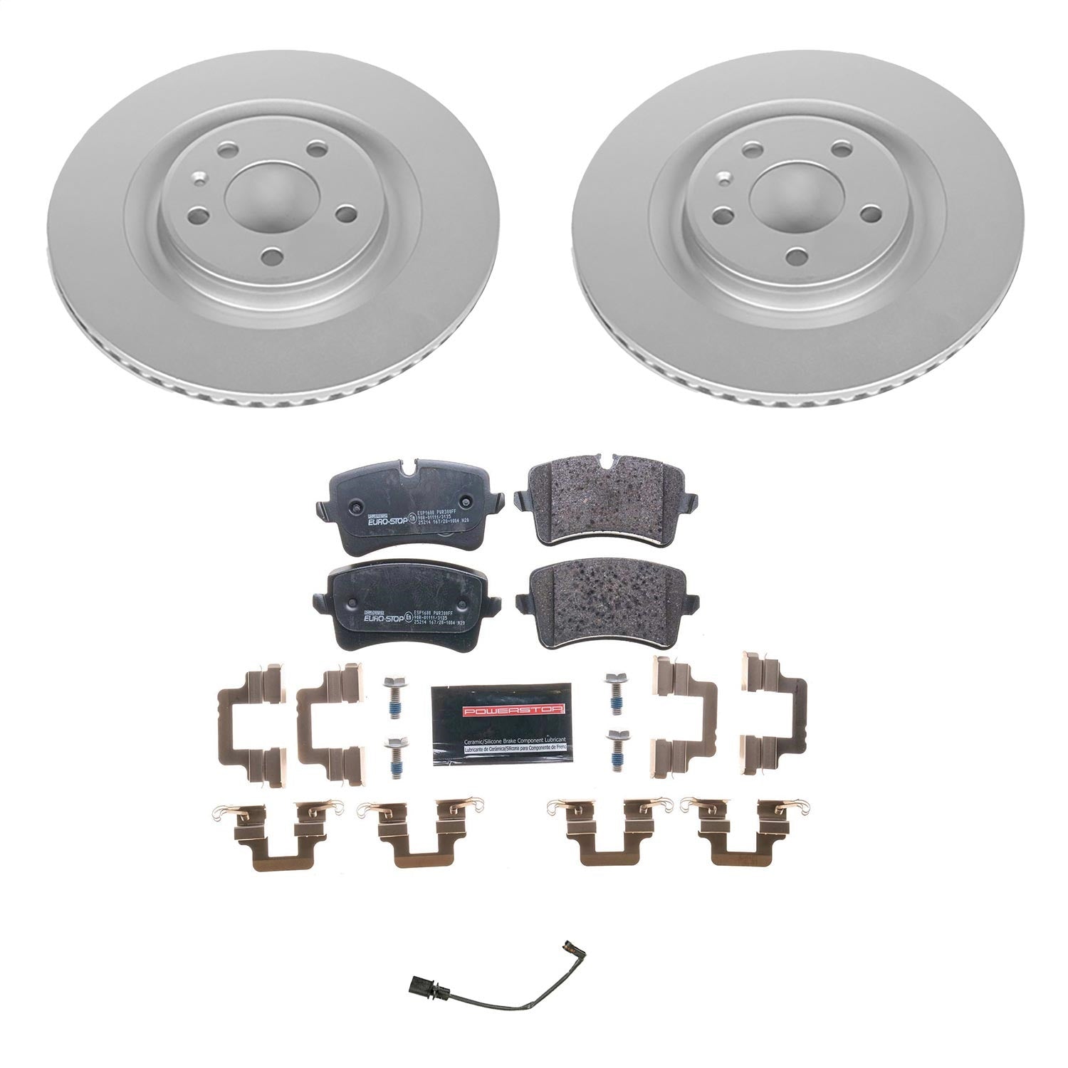 PowerStop Rear Euro-Stop Brake Kit | Audi A7 Quattro (12) (ESK6001)