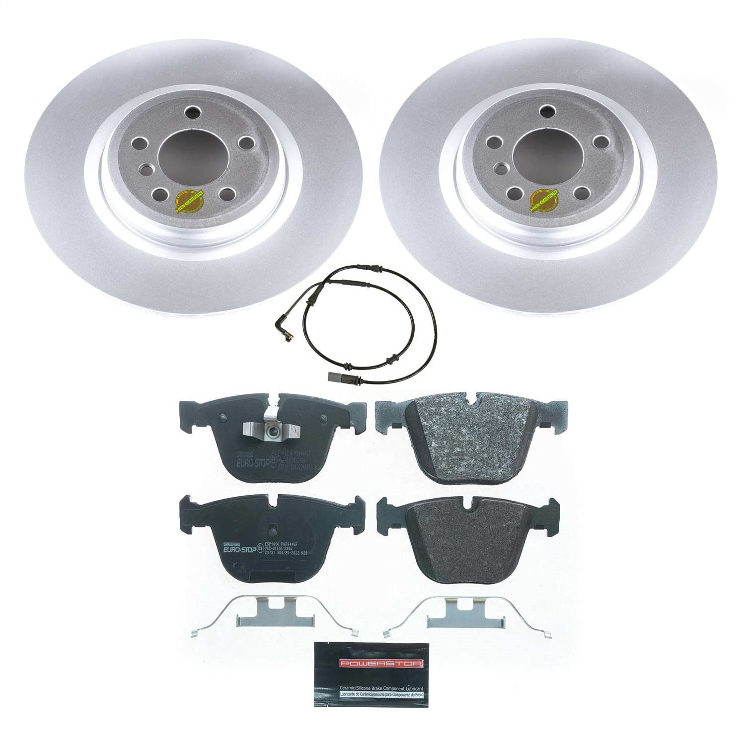PowerStop Rear Euro-Stop Brake Kit | BMW 750Li (09-10) (ESK6014)