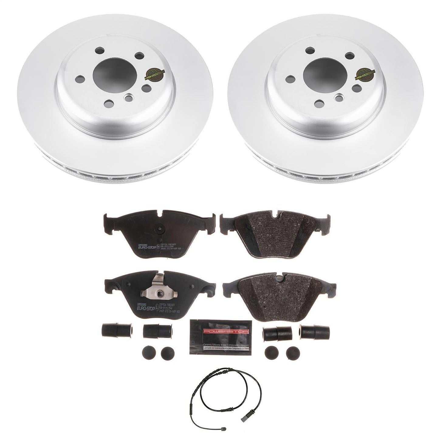 PowerStop Euro-Stop Front Brake Kit | BMW 535d (14-16) (ESK6020)