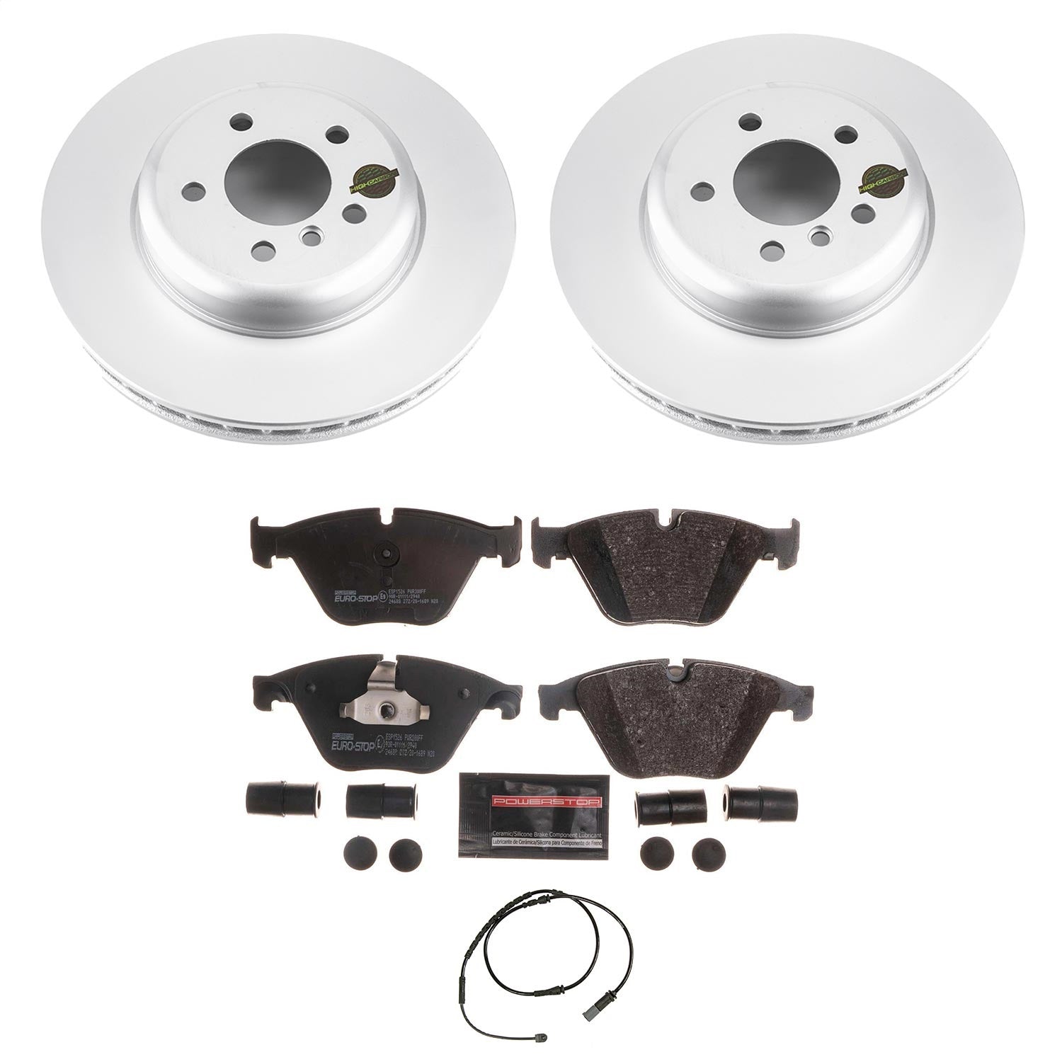 PowerStop Euro-Stop Front Brake Kit | BMW 535d (14-16) (ESK6020)