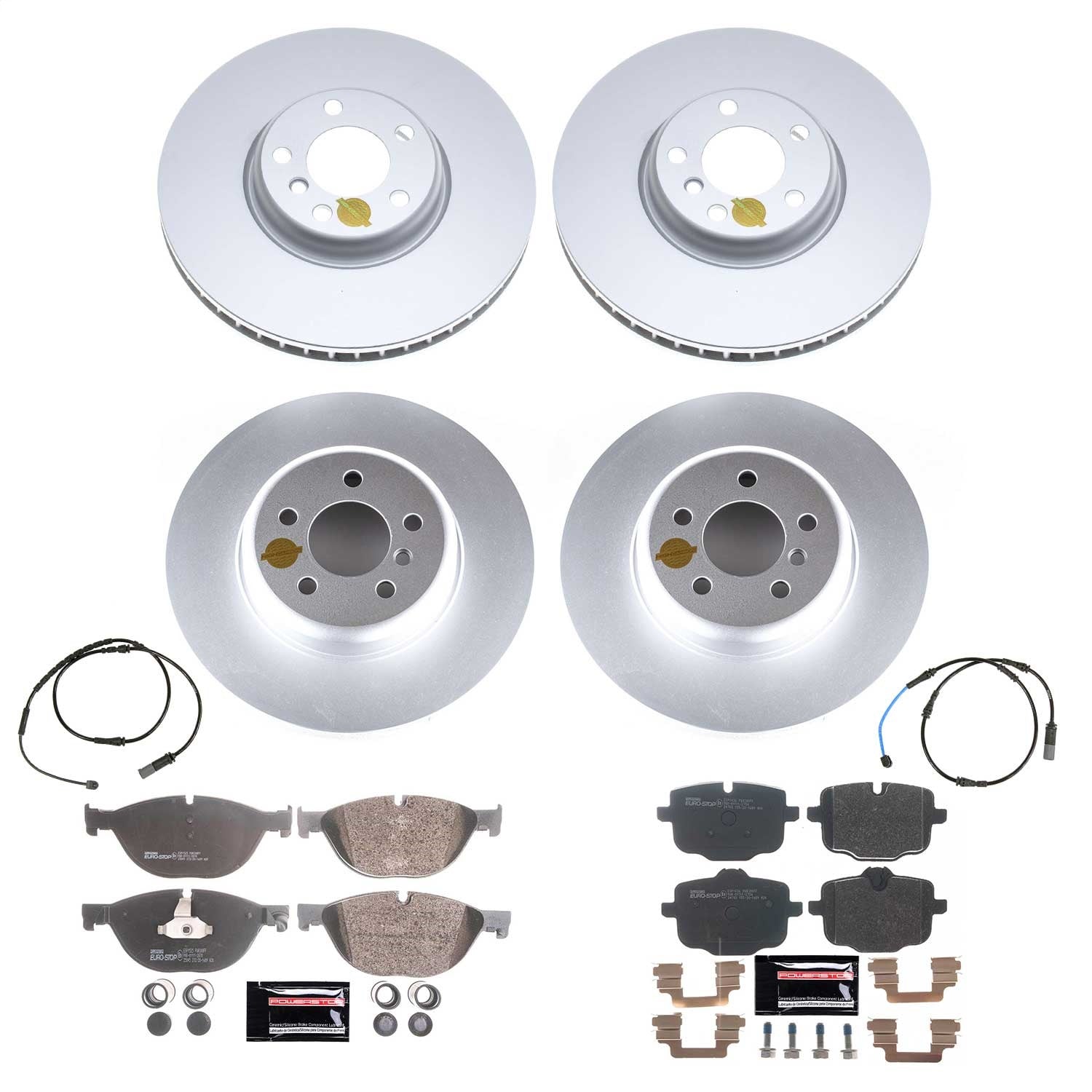 PowerStop Eurostop Front & Rear Brake Kit | BMW 650i xDrive Gran Coupe (13-19) (ESK6029)