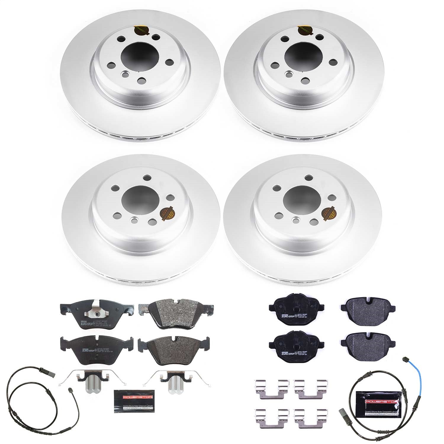 PowerStop Front & Rear Euro-Stop Brake Kit | BMW 528i (11-16) (ESK6033)