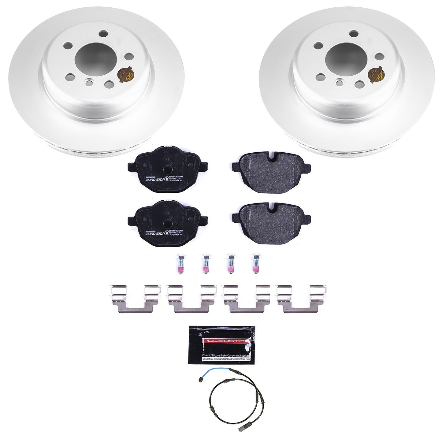 PowerStop Rear Euro-Stop Brake Kit | BMW 528i (11-16) (ESK6034)