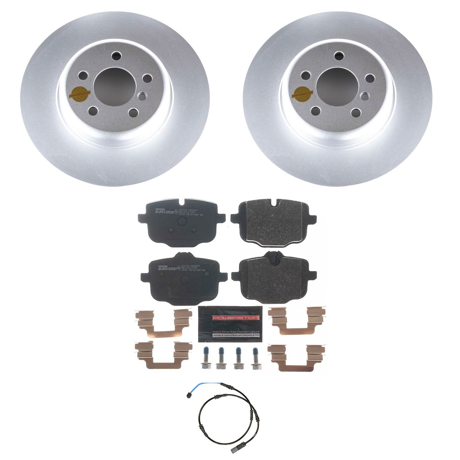 PowerStop Rear Euro-Stop Brake Kit | BMW 550i (11-16) (ESK6037)