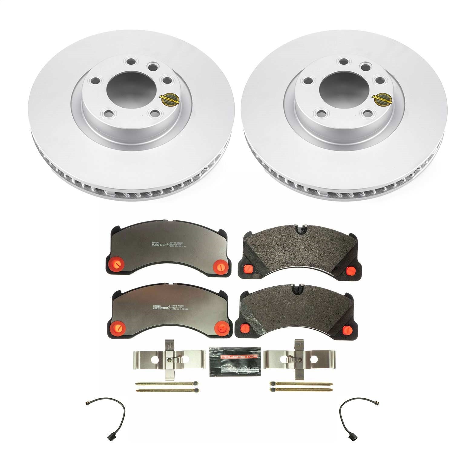 PowerStop Euro-Stop Front Brake Kit | Porsche Cayenne (11-18) (ESK6042)