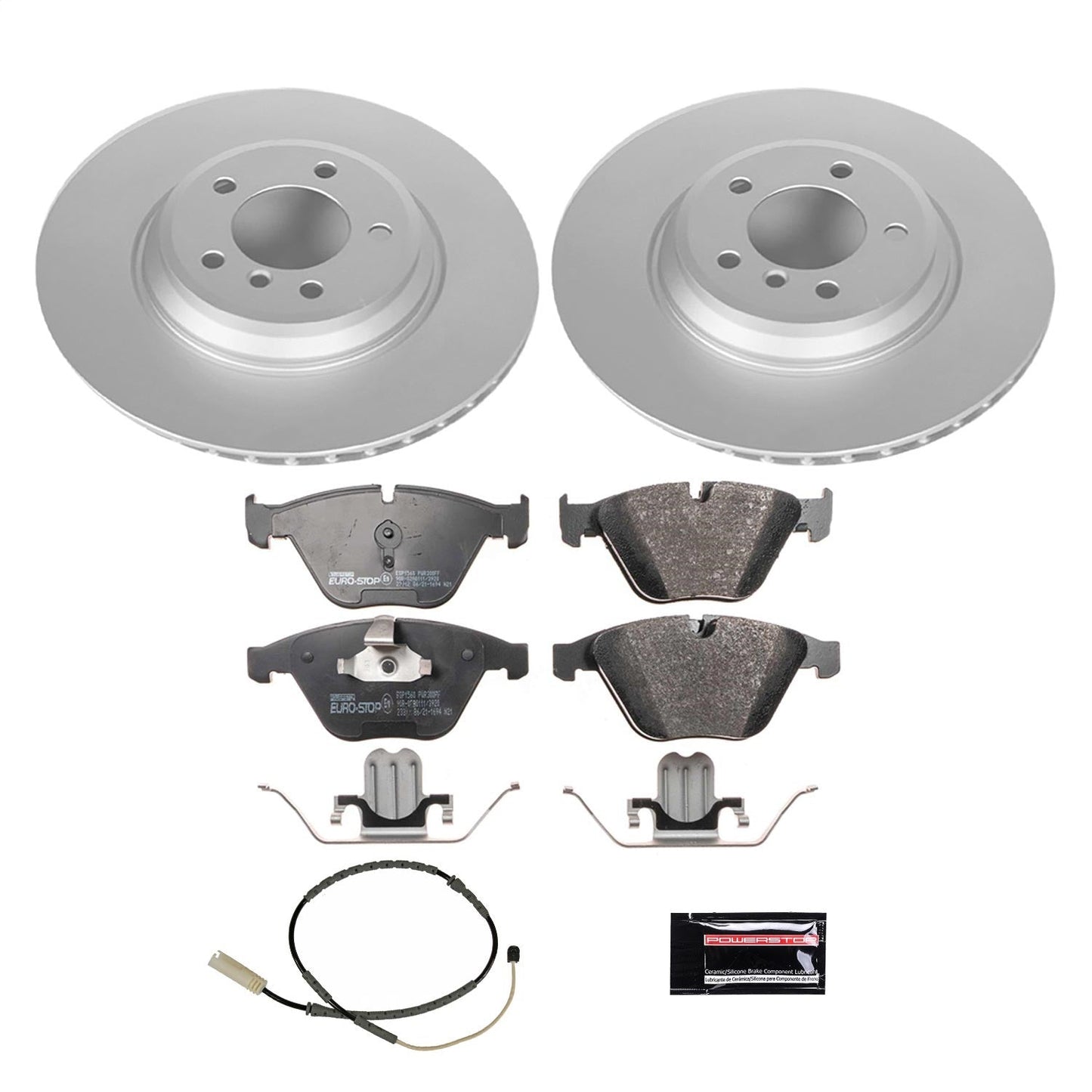 PowerStop Euro-Stop Front Brake Kit | BMW 335i xDrive (11-13) (ESK6058)