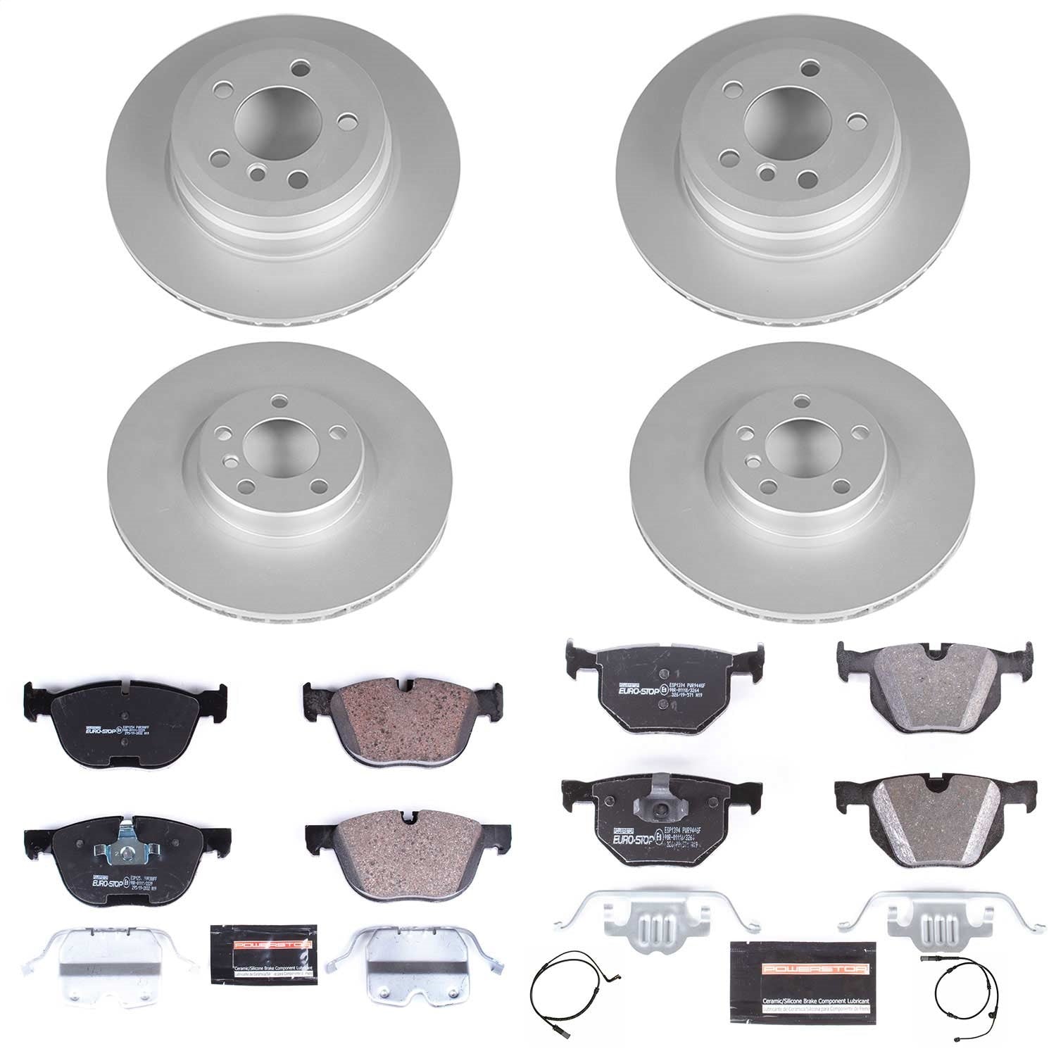 PowerStop Front & Rear Euro-Stop Brake Kit | BMW X5 (10-13) (ESK6062)