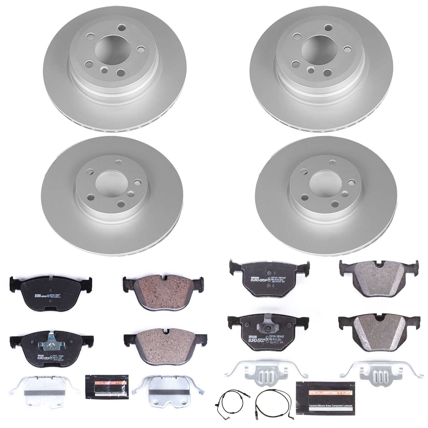 PowerStop Front & Rear Euro-Stop Brake Kit | BMW X5 (07-10) (ESK6063)
