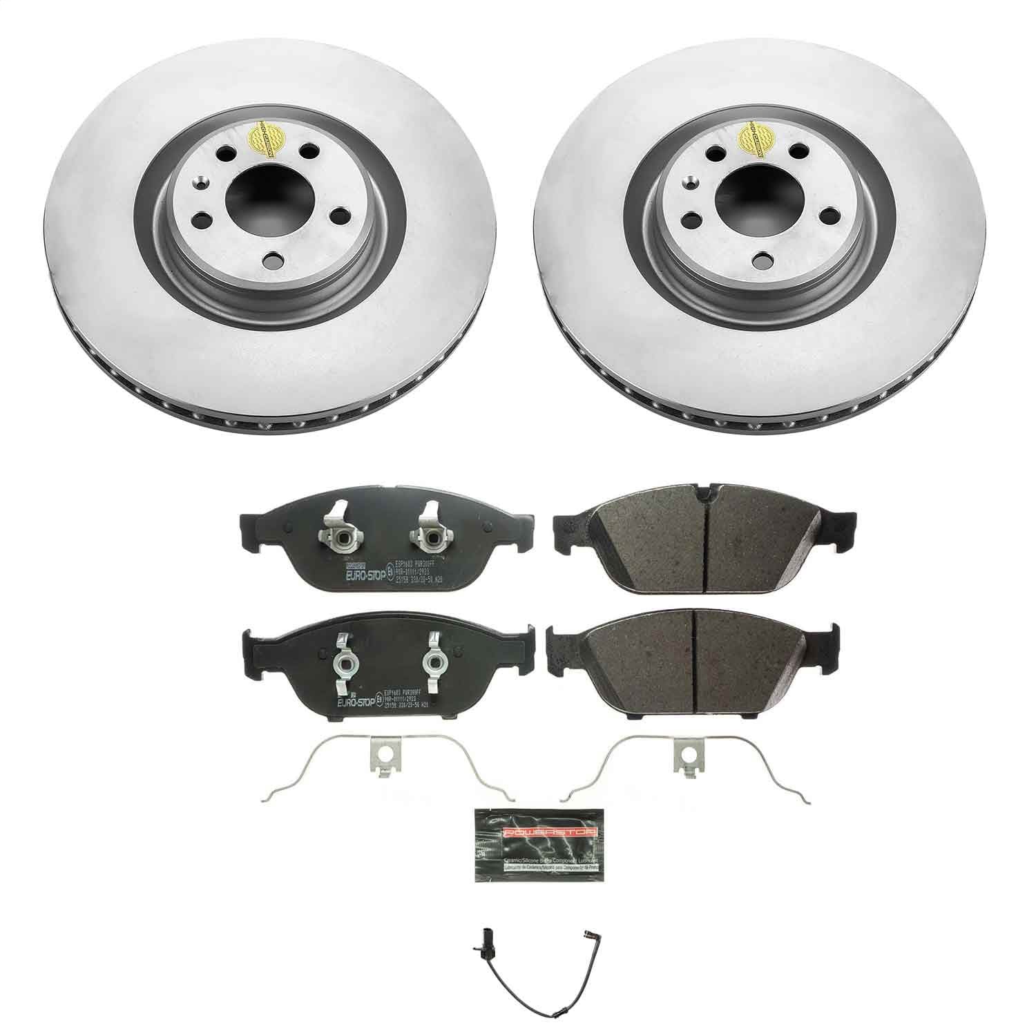 PowerStop Front Euro-Stop Brake Kit | Audi A6 (17-18) (ESK6129)