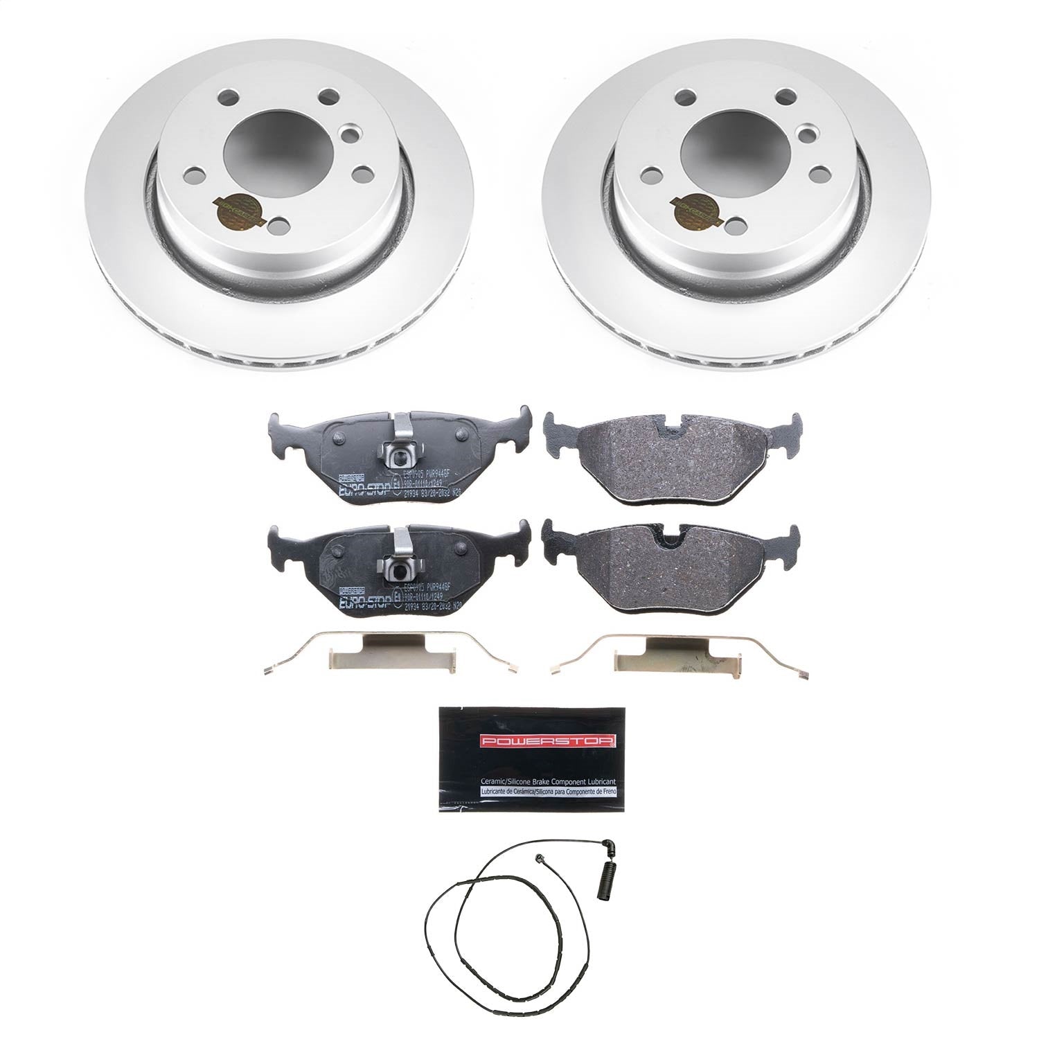 PowerStop Rear Euro-Stop Brake Kit | BMW 323Ci Rear (ESK613)