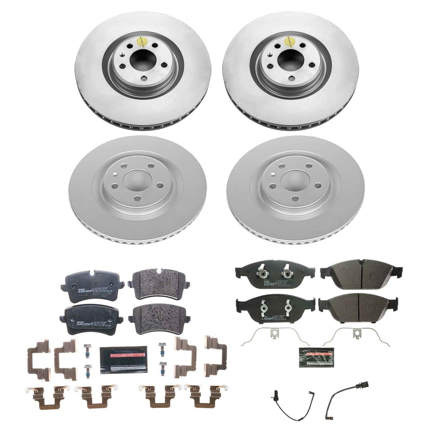 PowerStop Front & Rear Euro-Stop Brake Kit | Audi A6 (17-18) (ESK6130)