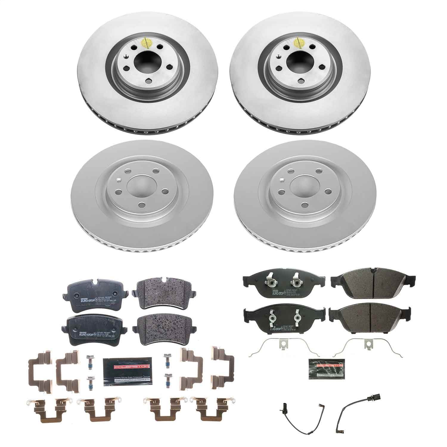 PowerStop Front & Rear Euro-Stop Brake Kit | Audi A7 Quattro (12) (ESK6132)