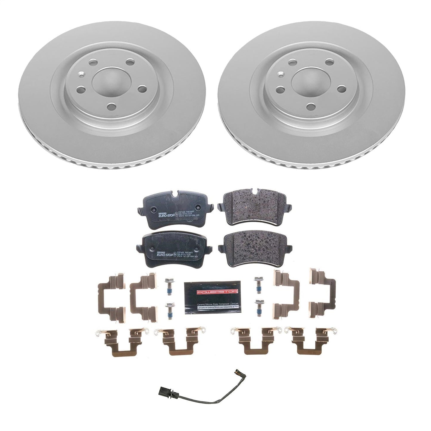 PowerStop Rear Euro-Stop Brake Kit | Audi A6 (14-18) (ESK6139)