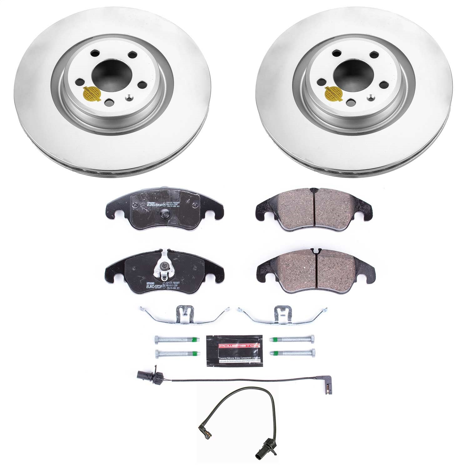 PowerStop Front Euro-Stop Brake Kit | Audi A6 (14-18) (ESK6140)