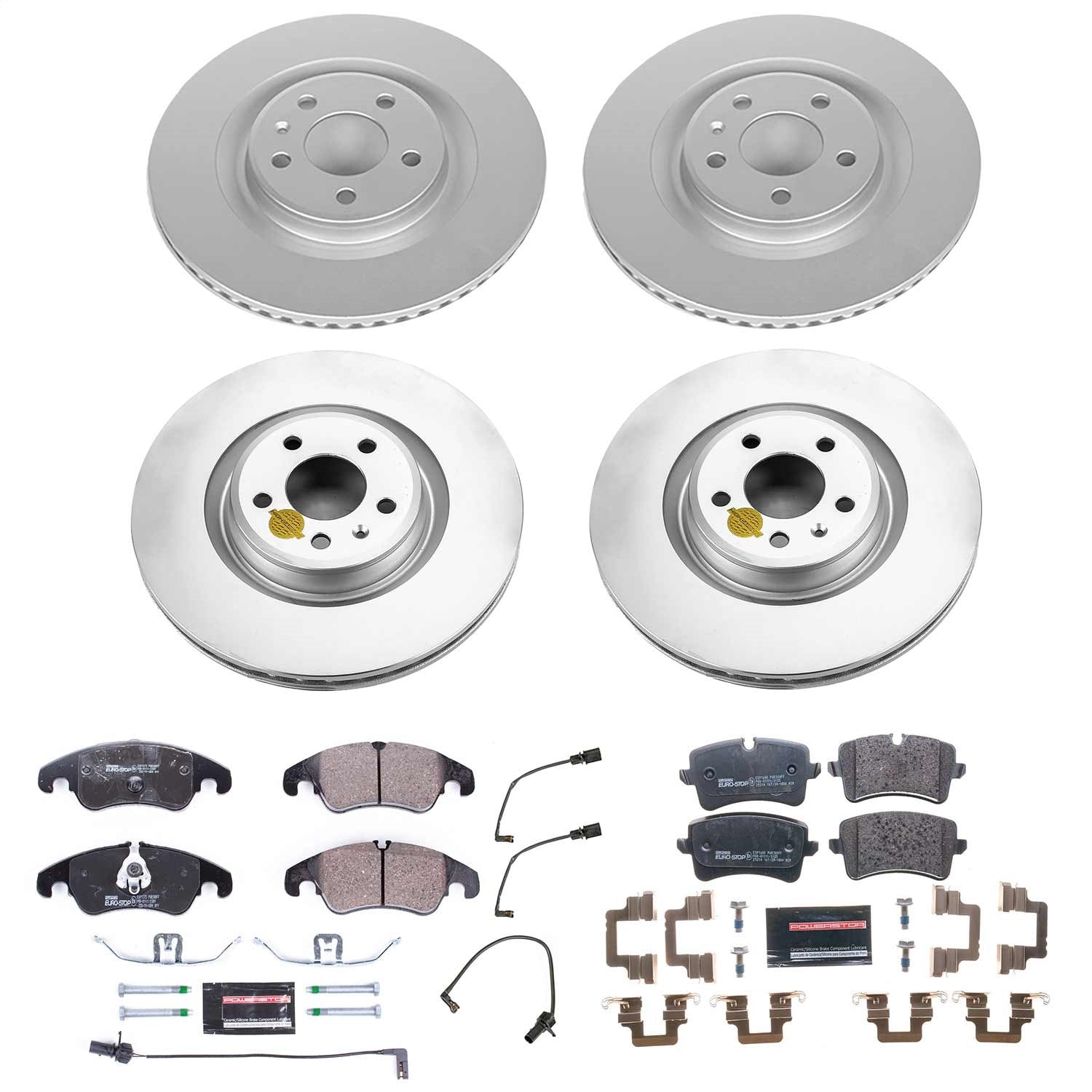 PowerStop Front & Rear Euro-Stop Brake Kit | Audi A7 Quattro (12) (ESK6142)