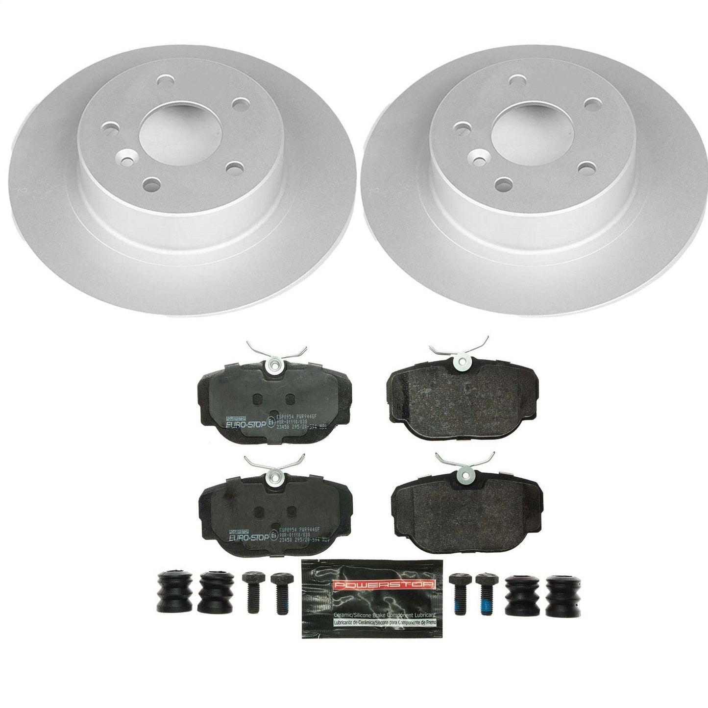 PowerStop Rear Euro-Stop Brake Kit | Land Rover Discovery (99-04) (ESK6152)