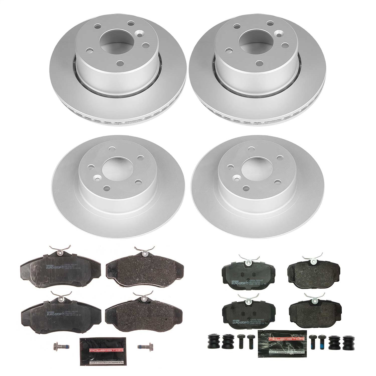 PowerStop Front & Rear Euro-Stop Brake Kit | Land Rover Discovery (99-04) (ESK6153)