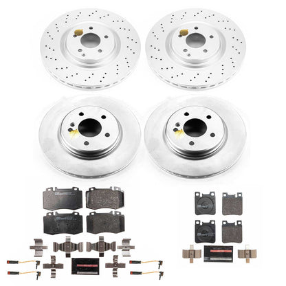 PowerStop Front & Rear Euro-Stop Brake Kit | Mercedes-Benz C32 AMG (02-04) (ESK6204)