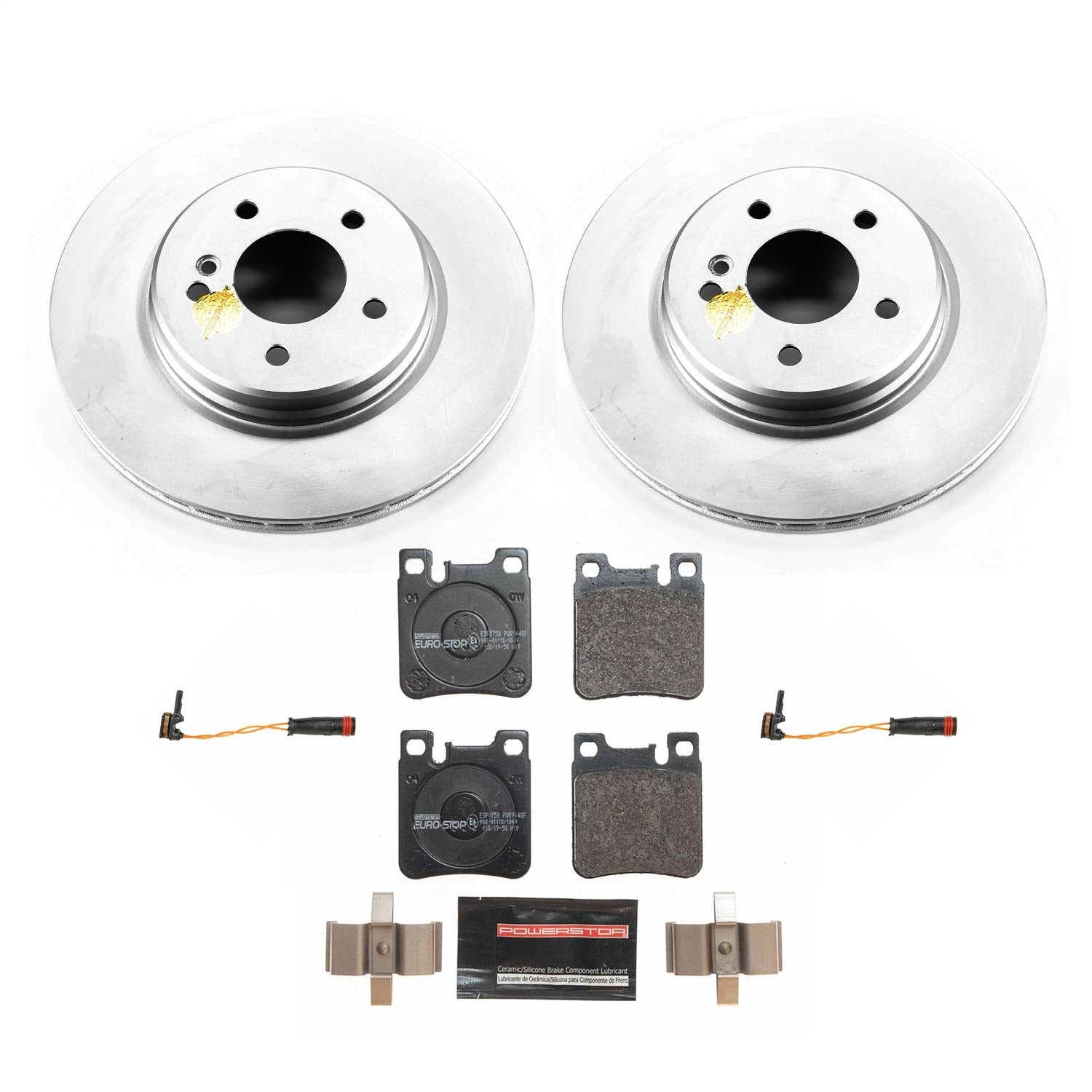 PowerStop Rear Euro-Stop Brake Kit | Mercedes-Benz C32 AMG (02-04) (ESK6226)