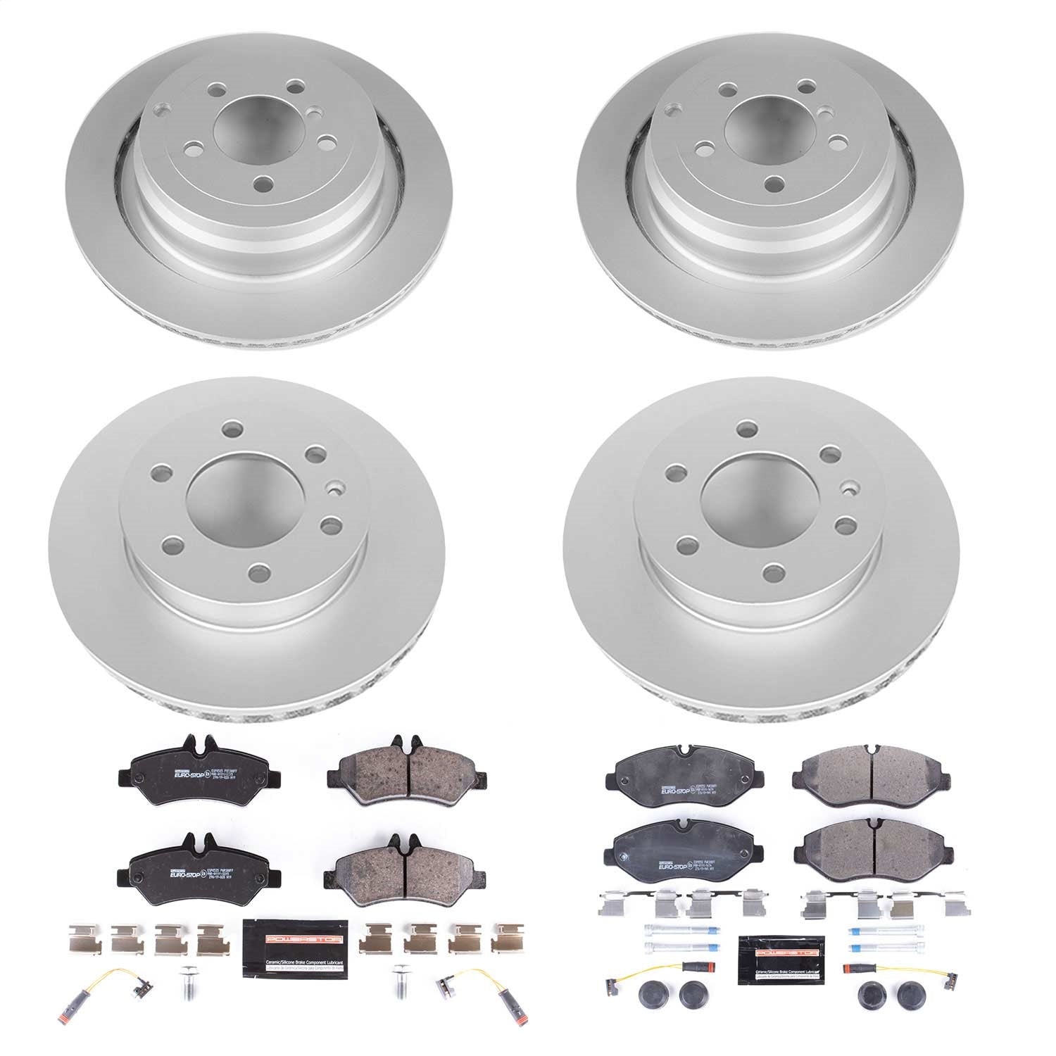 PowerStop Front & Rear Euro-Stop Brake Kit | Dodge Sprinter 2500 (07-09) (ESK6235)