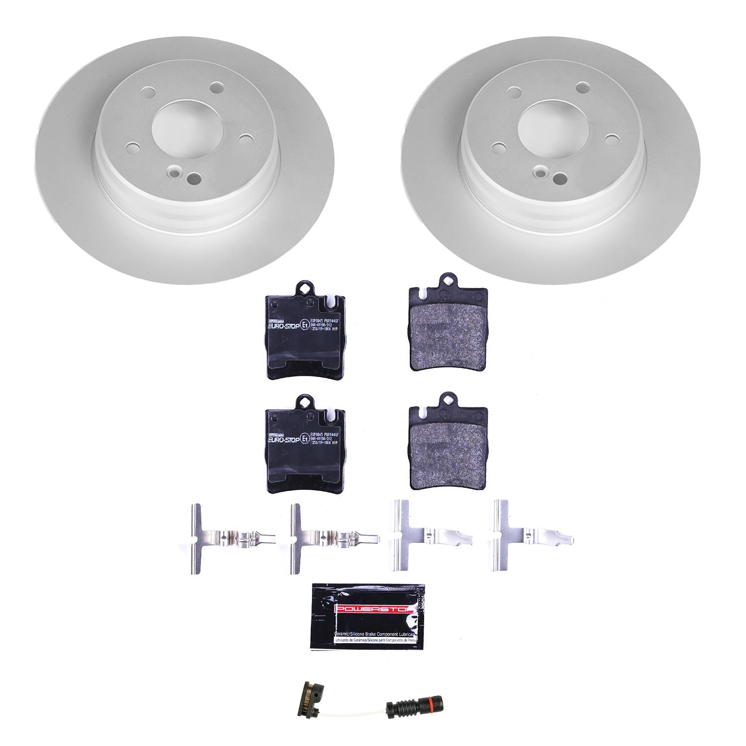 PowerStop Rear Euro-Stop Brake Kit | Mercedes-Benz E430 (01-02) (ESK627)
