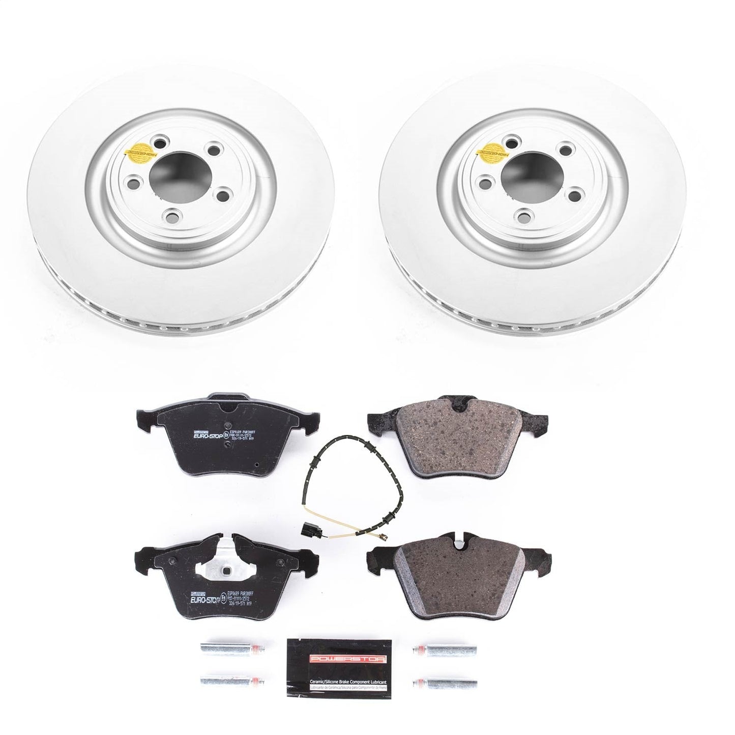 PowerStop Euro-Stop Front Brake Kit | Jaguar XF (10-15) (ESK6282)
