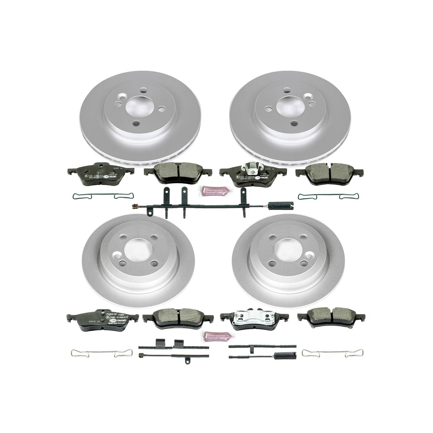 PowerStop Front & Rear Euro-Stop Brake Kit | Mini Cooper (07-08) (ESK6296)