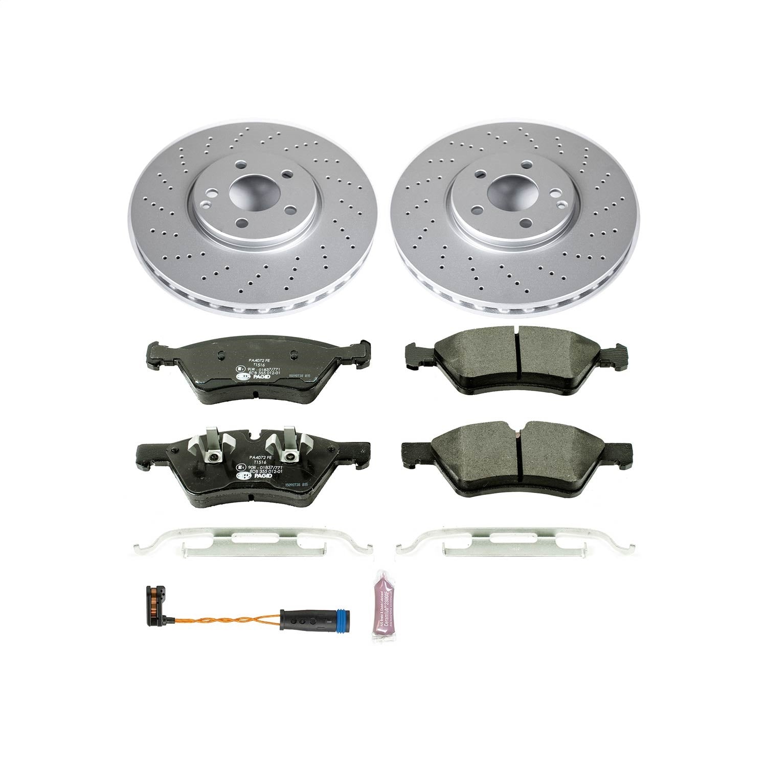 PowerStop Front Euro-Stop Brake Kit | Mercedes-Benz E350 (07-09) (ESK6357)