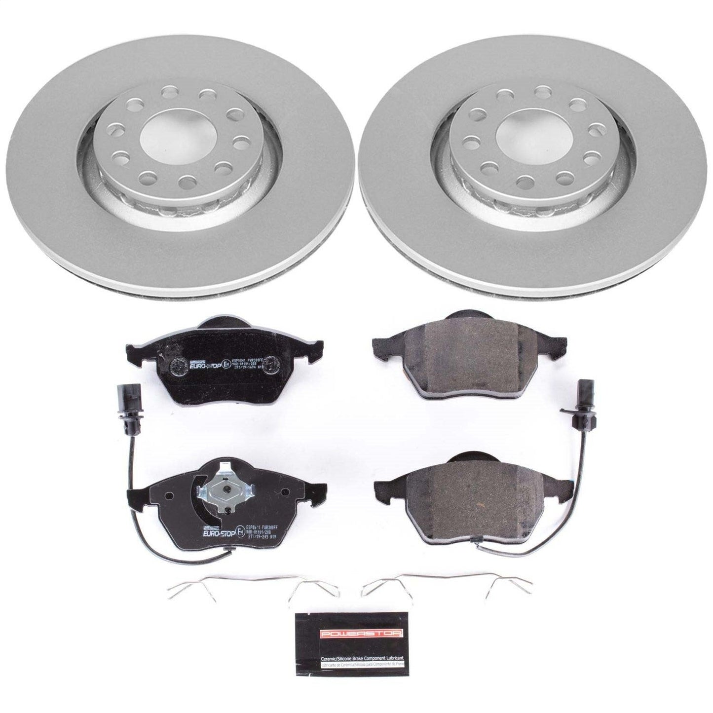 PowerStop Front Euro-Stop Brake Kit | Audi A4 (02-05) (ESK636)