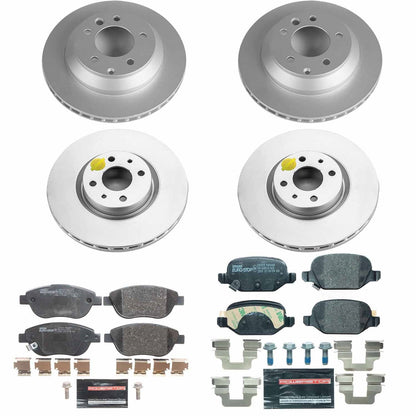 PowerStop Front & Rear Euro-Stop Brake Kit | Fiat 500 (12-19) (ESK6427)