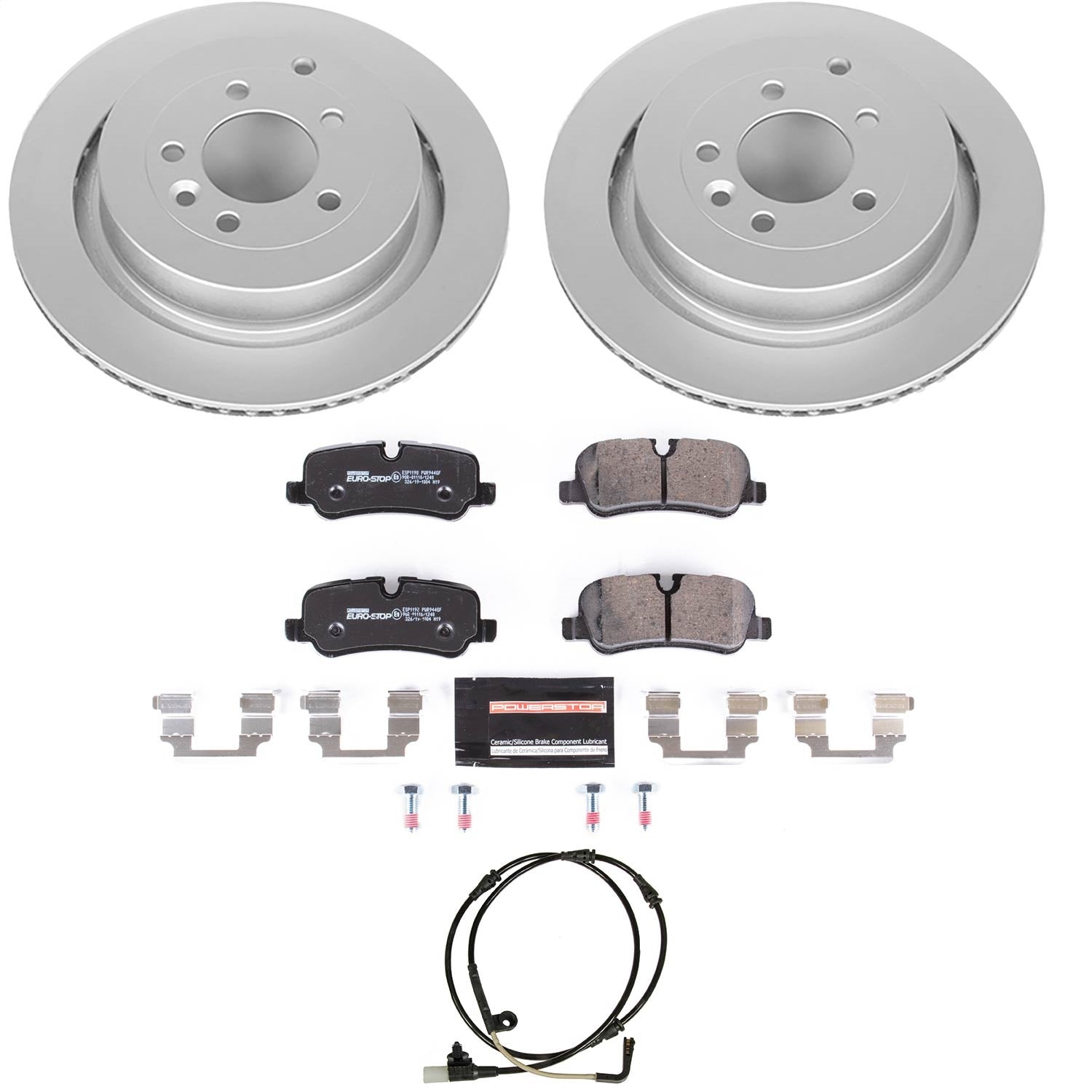 PowerStop Rear Euro-Stop Brake Kit | Land Rover LR4 (10-16) (ESK6564)