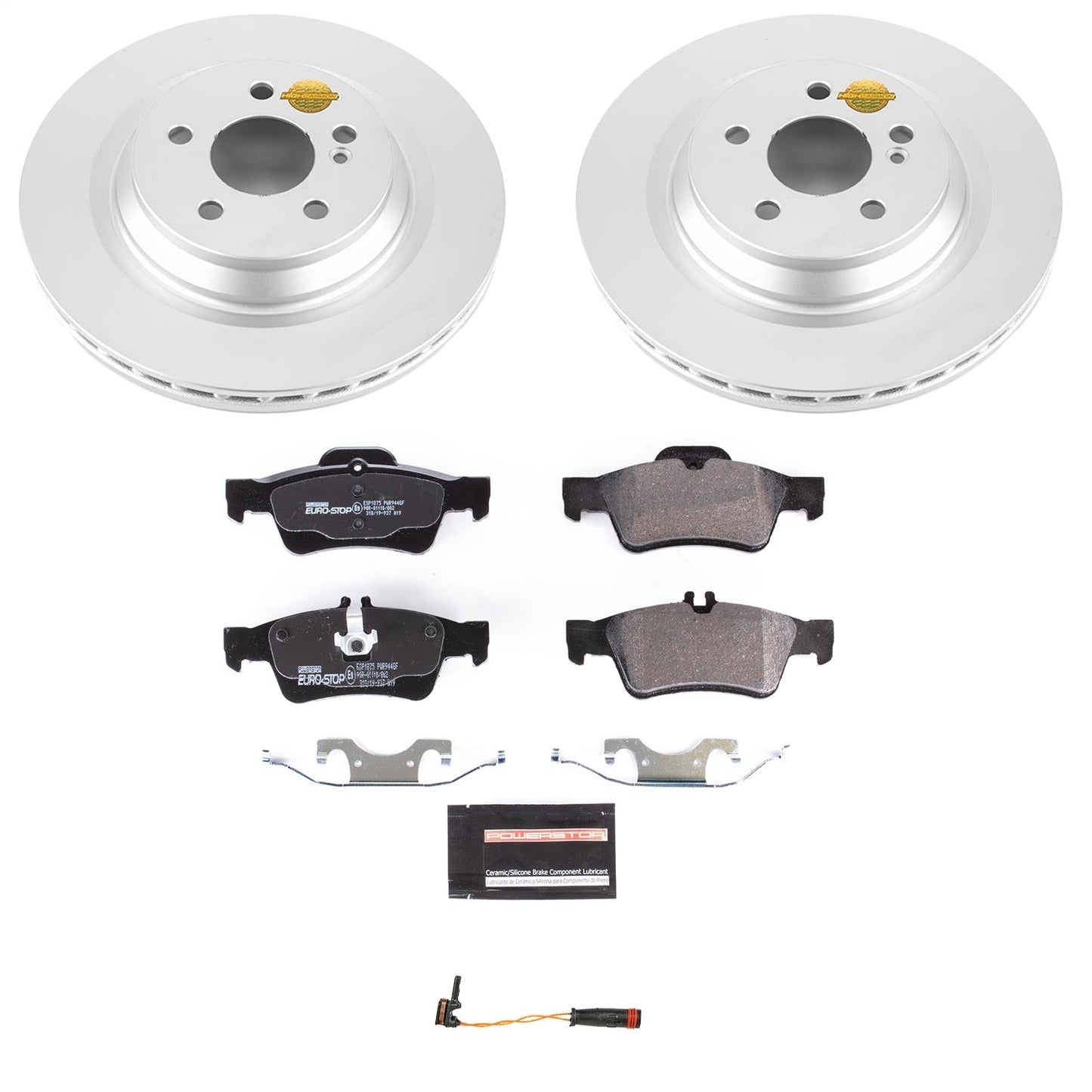 PowerStop Rear Euro-Stop Brake Kit | Mercedes-Benz CL550 (09-14) (ESK6568)