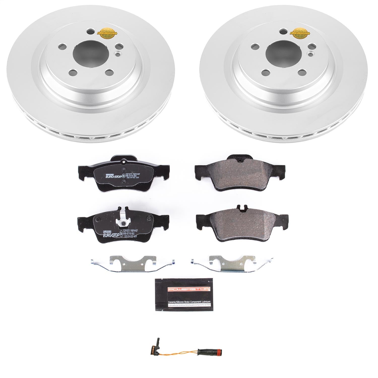 PowerStop Rear Euro-Stop Brake Kit | Mercedes-Benz CL550 (09-14) (ESK6568)
