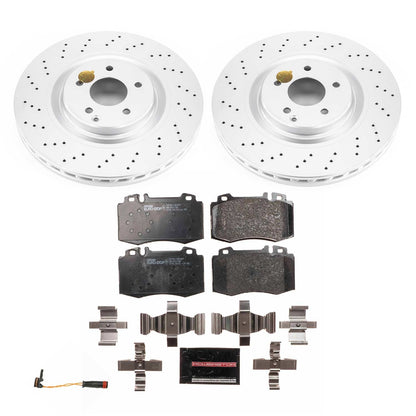 PowerStop Front Euro-Stop Brake Kit | Mercedes-Benz CLK500 (03-06) (ESK6585)