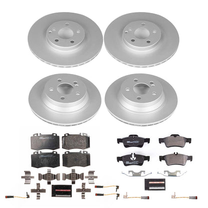 PowerStop Front & Rear Euro-Stop Brake Kit | Mercedes-Benz CLS500 (06) (ESK6598)