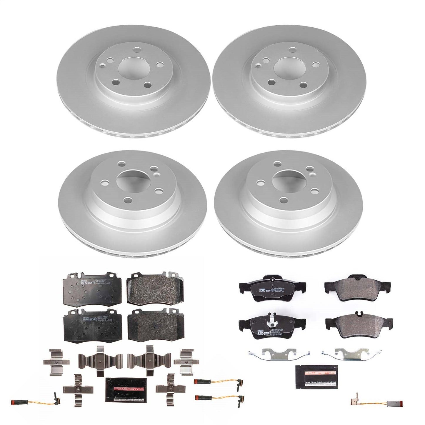 PowerStop Front & Rear Euro-Stop Brake Kit | Mercedes-Benz E550 (07-09) (ESK6600)