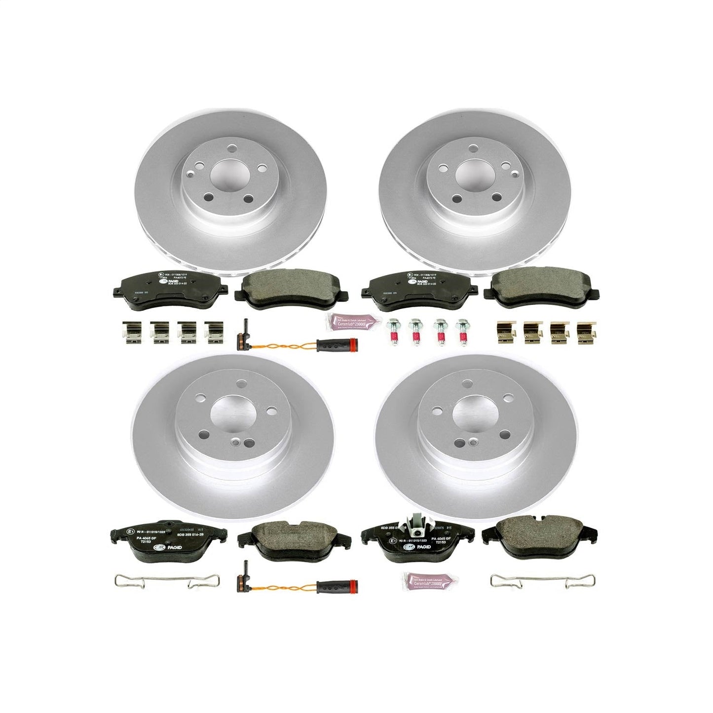 PowerStop Front & Rear Euro-Stop Brake Kit | Mercedes-Benz GLK250 (13-15) (ESK6604)