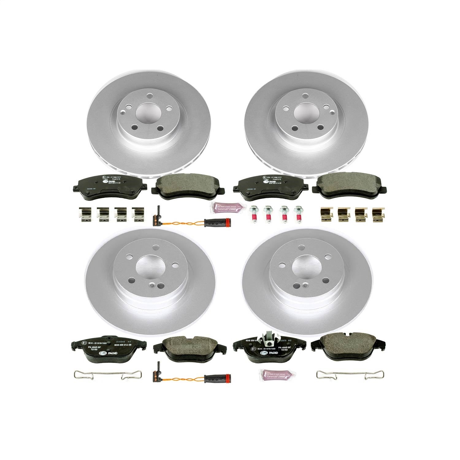 PowerStop Front & Rear Euro-Stop Brake Kit | Mercedes-Benz GLK250 (13-15) (ESK6604)