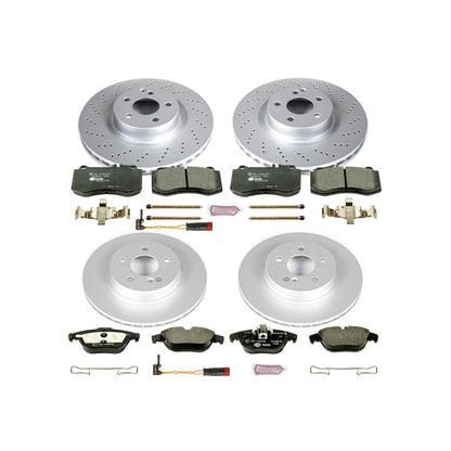 PowerStop Front & Rear Euro-Stop Brake Kit | Mercedes-Benz E350 (13-14) (ESK6641)