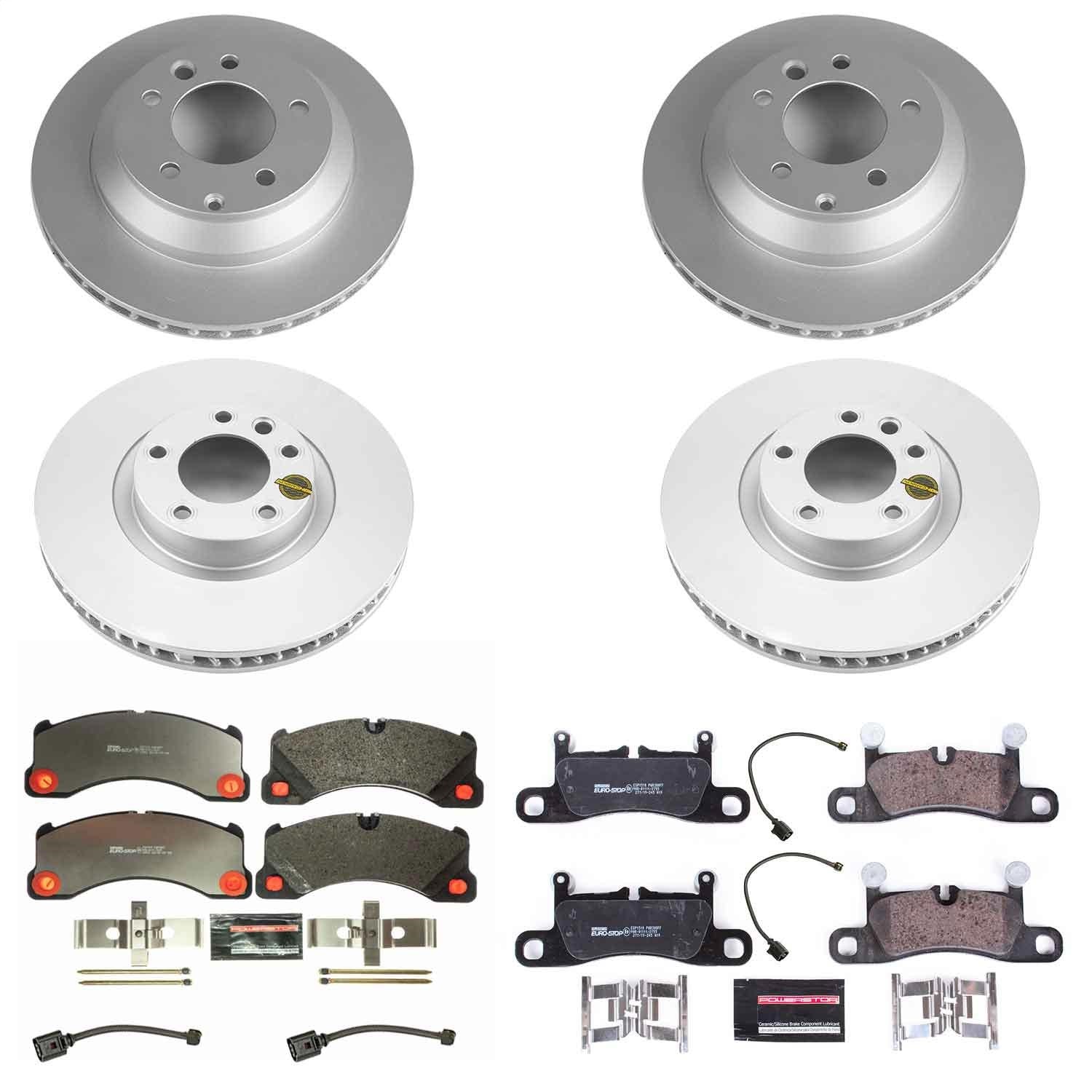 PowerStop Front & Rear Euro-Stop Brake Kit | Porsche Cayenne (11-12) (ESK6650)