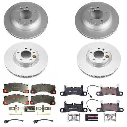 PowerStop Front & Rear Euro-Stop Brake Kit | Porsche Cayenne (11-12) (ESK6650)
