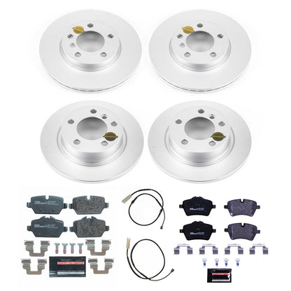 PowerStop Front & Rear Euro-Stop Brake Kit | Mini Cooper Countryman (11-16) (ESK6663)