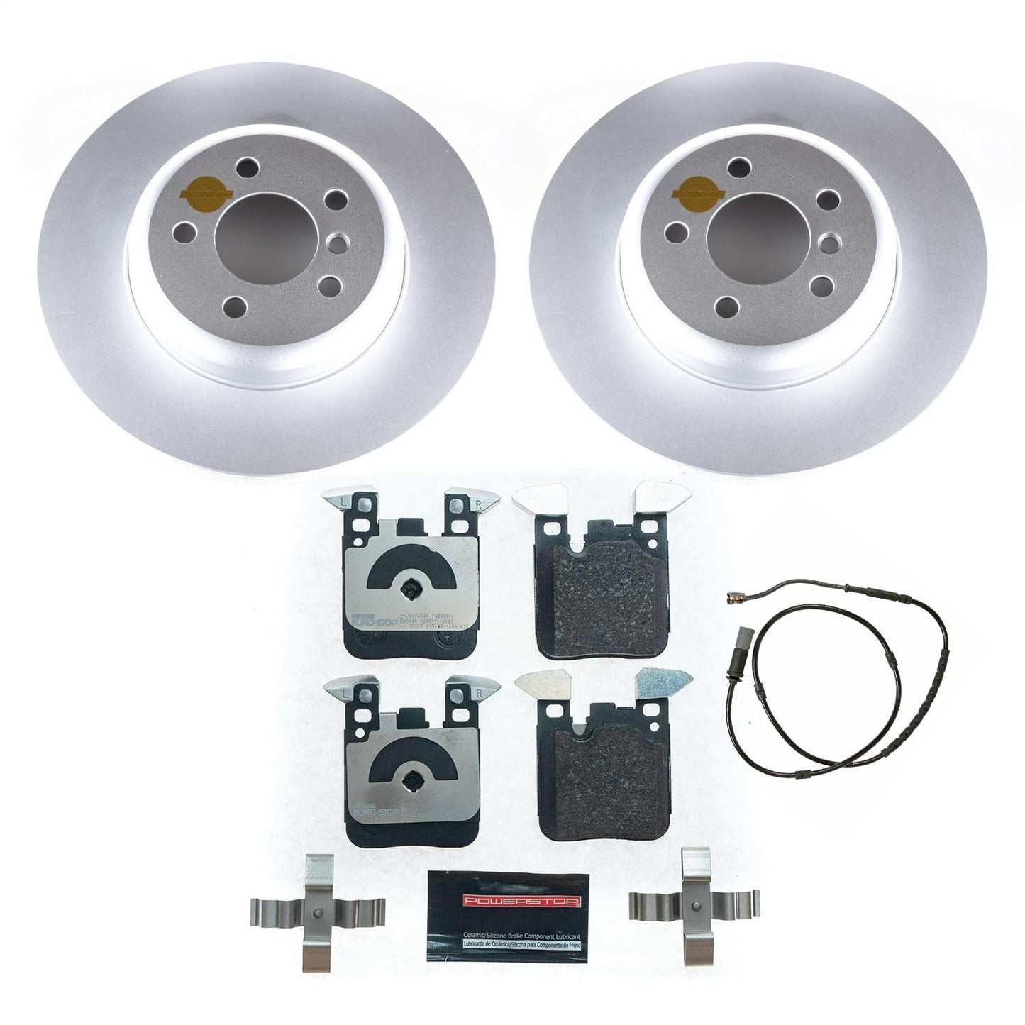 PowerStop Rear Euro-Stop Brake Kit | BMW 320i xDrive (16-18) (ESK6672)