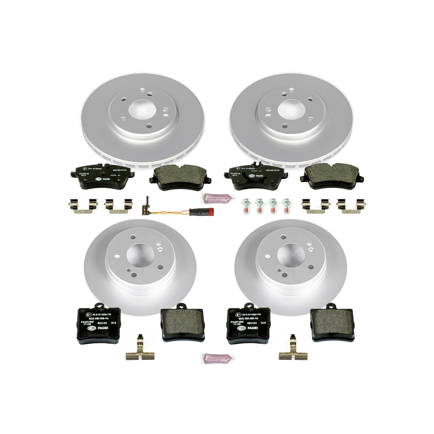 PowerStop Front and Rear Eurostop Brake Kit | Mercedes-Benz SLK280 (06-08) (ESK6703)