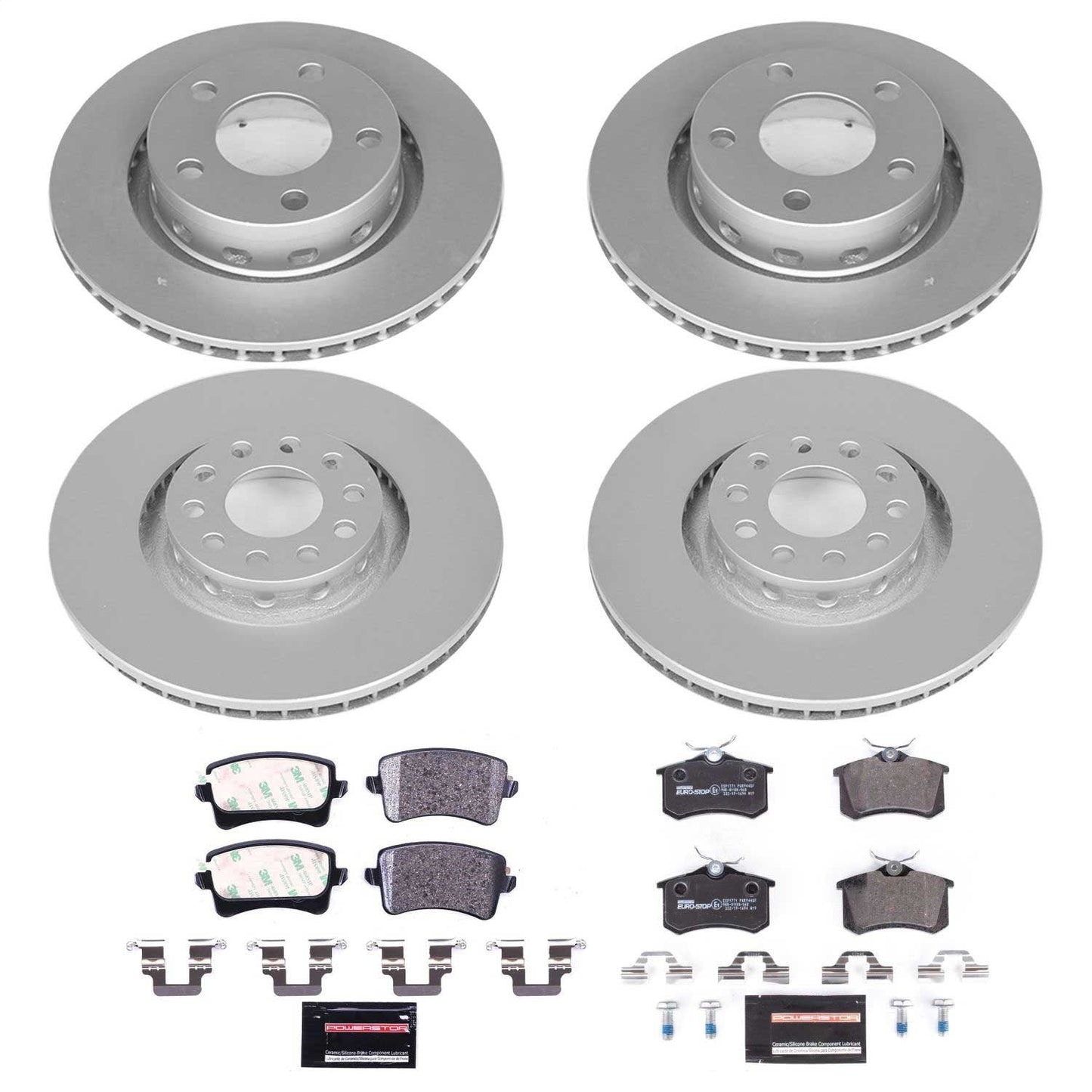 PowerStop Front & Rear Euro-Stop Brake Kit | Volkswagen Passat (02-04) (ESK6723)